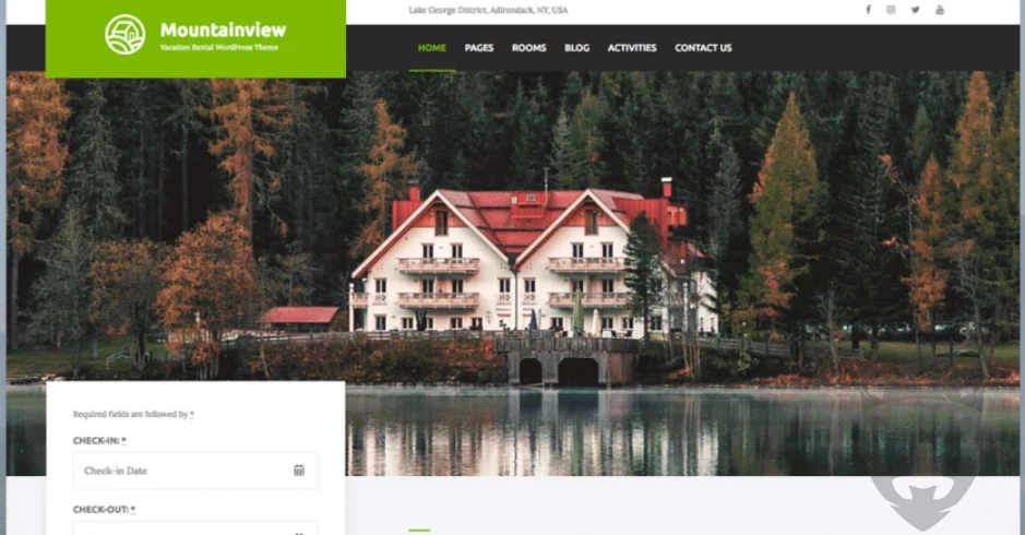 Mountainview – Best Vacation Rental WordPress Theme for your Property