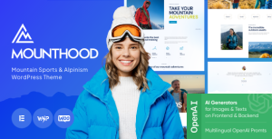 Mounthood | A Modern Ski and Snowboard School WordPress Theme