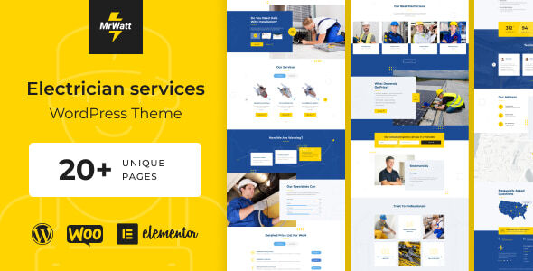 MrWatt - Electrician Services WordPress Theme