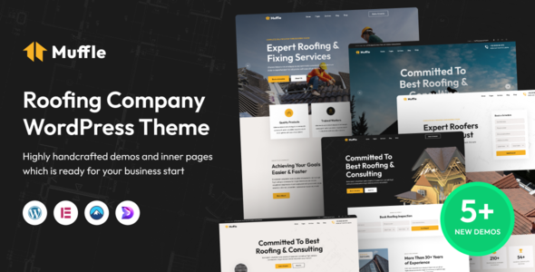 Muffle - Roofing Company WordPress Theme