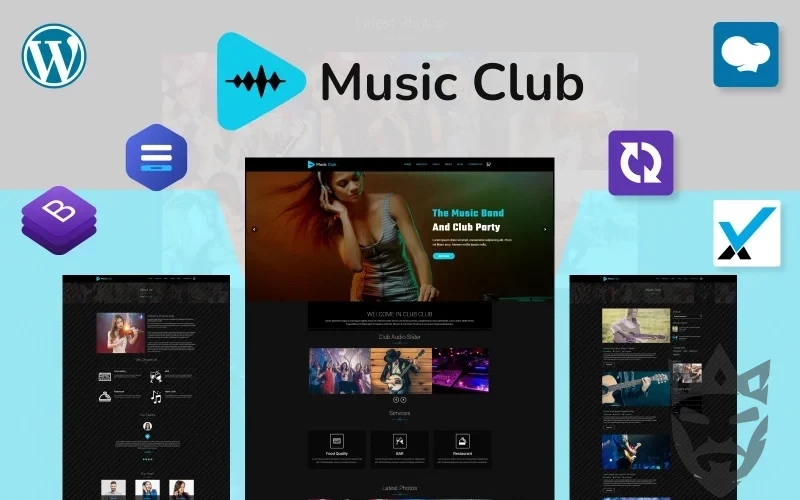 Music Club - Band | Party WordPress Theme