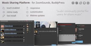 Music Sharing Platform - for Wordpress / ZoomSounds Addon