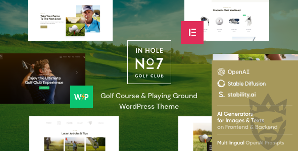 N7 | Golf Club Sports  Events WordPress Theme