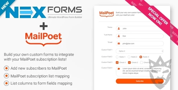 NEX-Forms - MailPoet Add-on