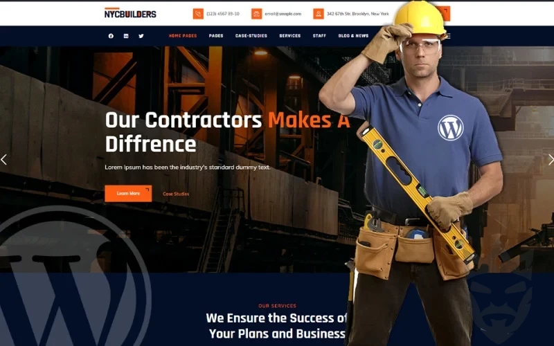 NYC Builders - Building Construction WordPress Theme