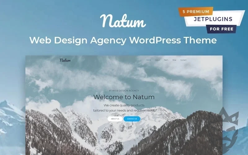 Natum - Web Design Multipurpose Modern WordPress Elementor Theme WordPress Theme