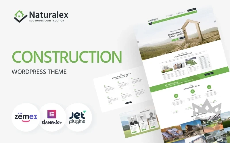 Naturalex - Construction Multipurpose Classic WordPress Elementor Theme WordPress Theme