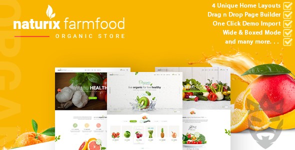 Naturix - Organic Store Woocommerce Theme with Drag n Drop Page Builder