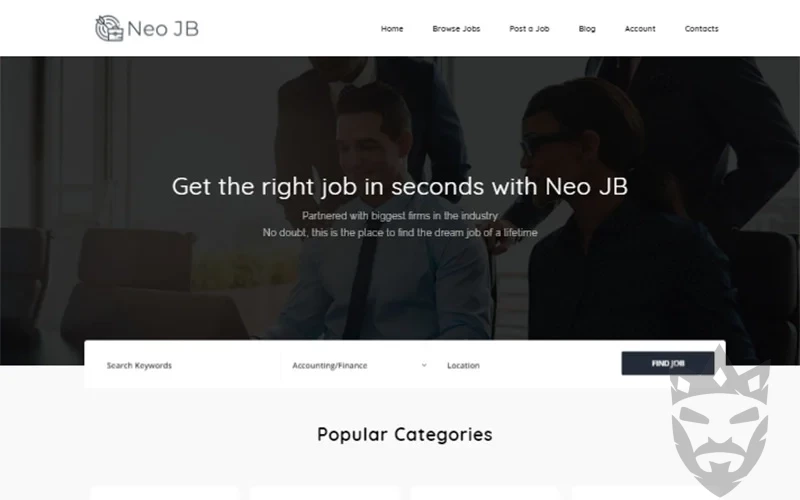 NeoJB - Modern Job Board WordPress Elementor Theme WordPress Theme