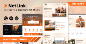 Netlink - Broadband TV  Internet Provider WordPress Theme