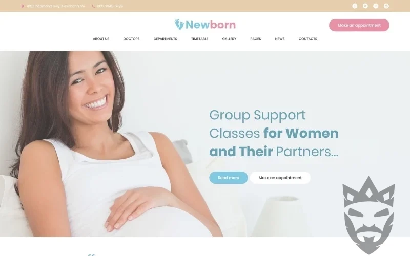 Newborn - Pregnancy Support Center WordPress Theme