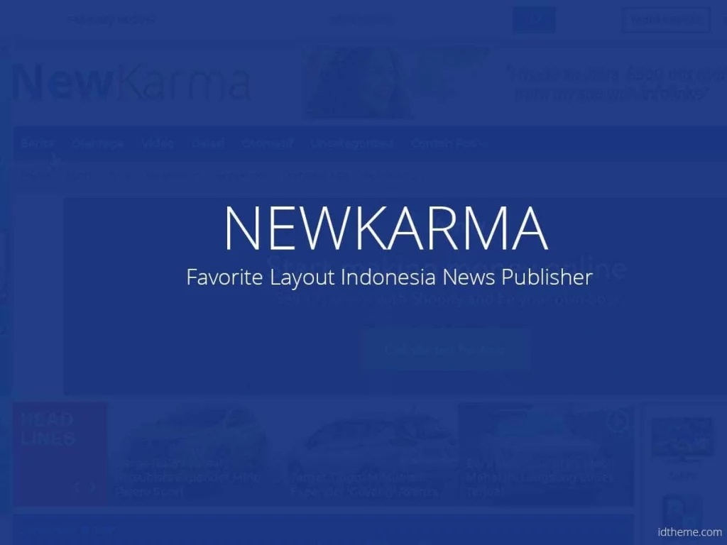 Newkarma Theme - High quality magazine style for indonesia publisher