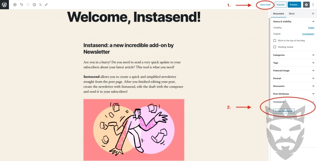 Newsletter Instasend