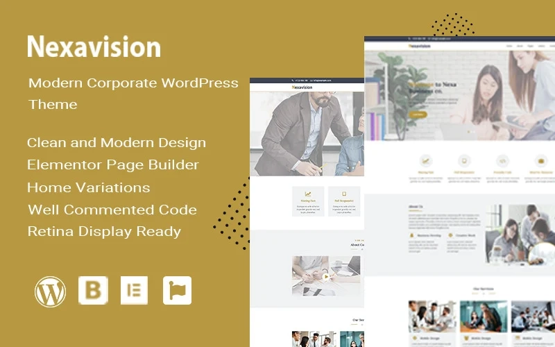 Nexavision - Multipurpose Website Builder using Elementor Wordpress Theme WordPress Theme