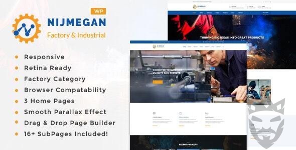 Nijmegan - Factory and Industrial Business WordPress Theme