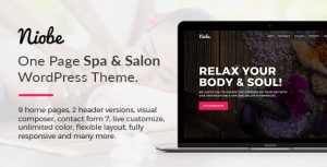 Niobe - Spa  Salon WordPress Theme