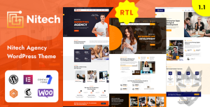 Nitech - Agency  Technology Services WordPress Theme