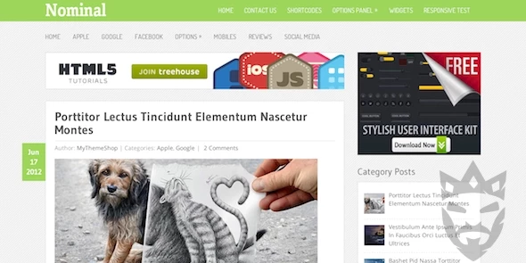 Nominal - Super Clean WordPress Blog Theme