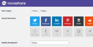 Novashare - WordPress Social Sharing Plugin