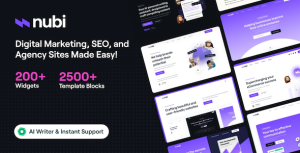 Nubi - Digital Marketing  SEO WordPress Theme