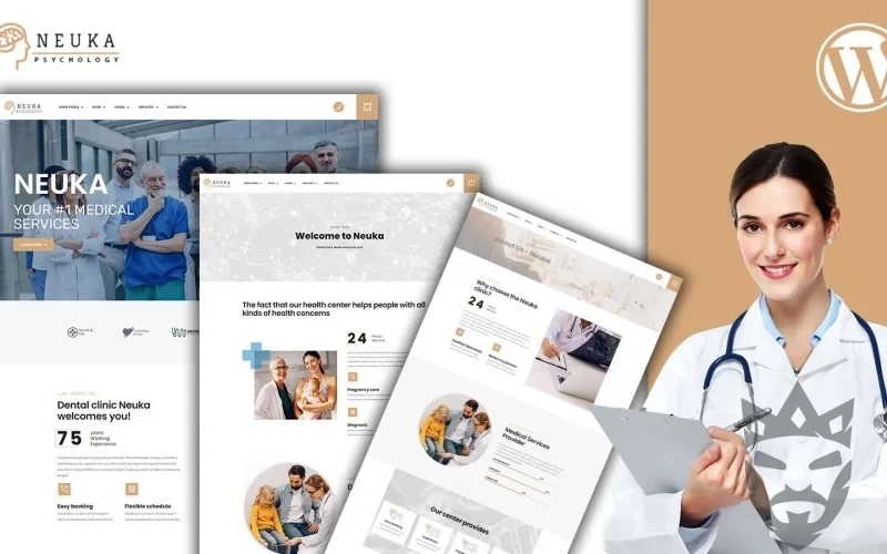 Nueka Therapy Practice WordPress Theme