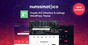 Numismatico - Cryptocurrency Directory  Listings WordPress Theme