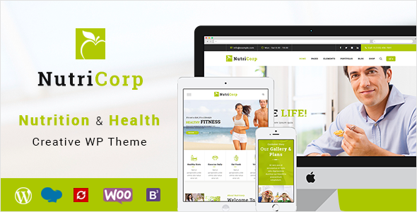 Nutricorp | Nutrition  Health Creative WordPress Theme