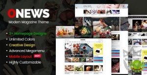 ONews - Modern Newspaper  Magazine Theme WordPress (Mobile Layout Ready)