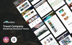 OnVacation - Travel Company WordPress Elementor Theme WordPress Theme