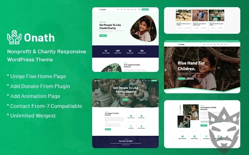 Onath - Nonprofit and Charity Responsive WordPress Theme