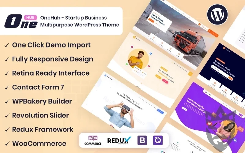 OneHub - Startup Business Multipurpose WordPress Theme