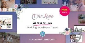 OneLove - The Elegant  Clean Multipurpose Wedding WordPress Theme