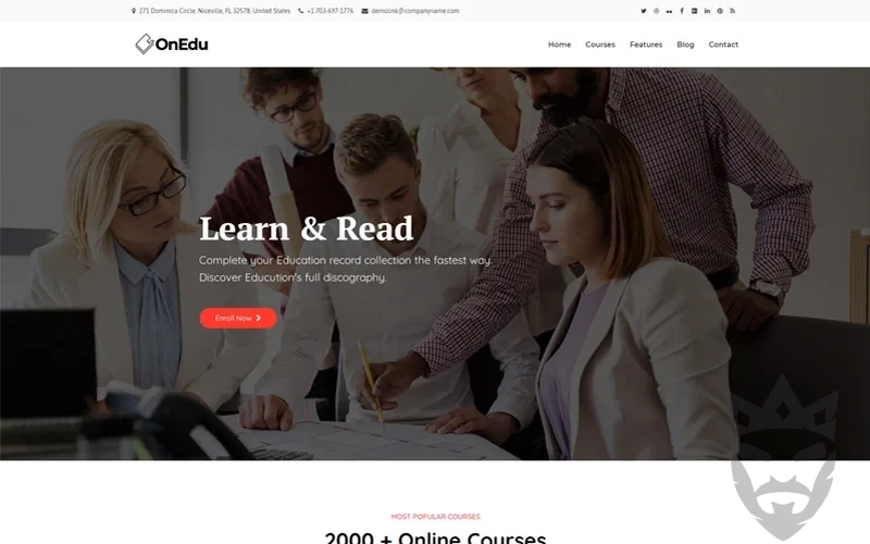 Onedu - Education Courses LMS WordPress Theme