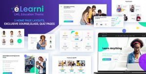 Online Learning  Education LMS WP Theme - eLearni