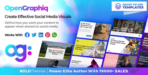 OpenGraphiq - WordPress Social Image Generator