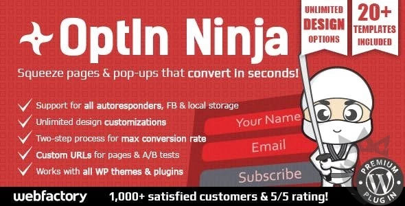 OptIn Ninja - Ultimate Squeeze Page Generator  2.35