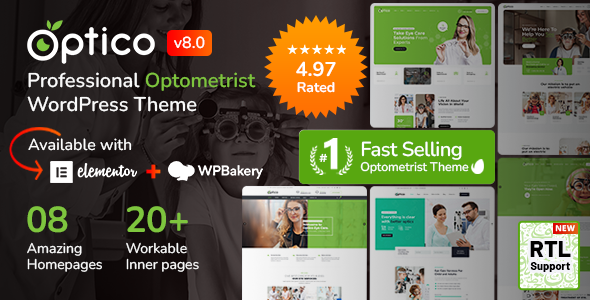 Optico | Optometrist  Eye Care WordPress Theme