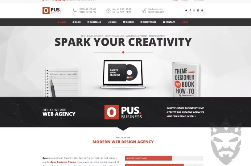 Opus - Multipurpose Business WordPress Theme