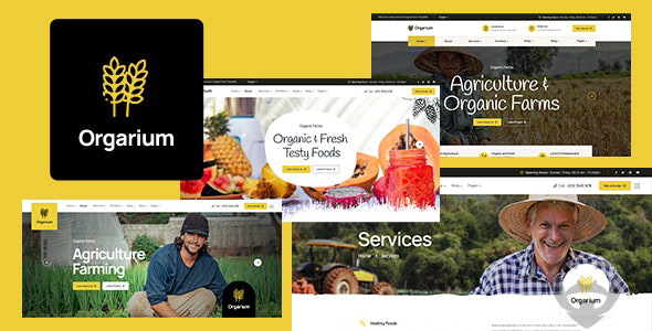 Orgarium - Agriculture  Organic Farm WordPress Theme