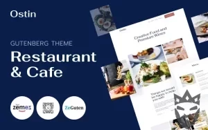 Ostin - Restaurant WordPress Theme for Gutenberg WordPress Theme