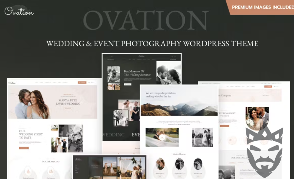 Ovation – Wedding  Event Photography WordPress ThEME