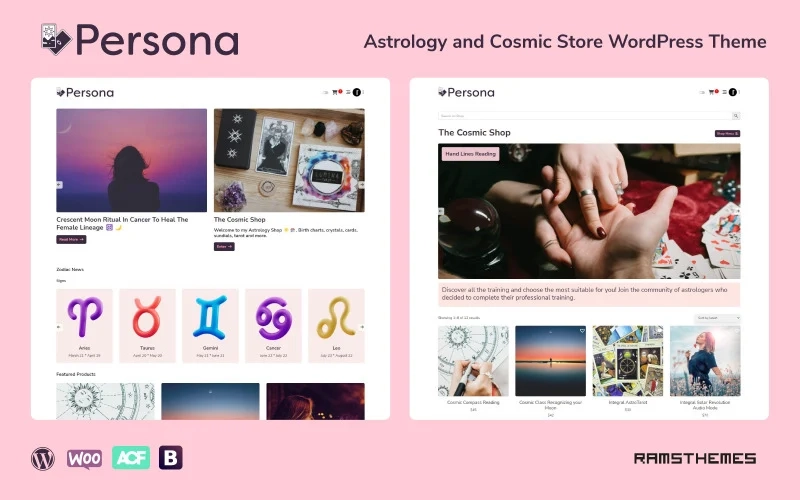 PERSONA - Astrology Influencer WordPress Theme