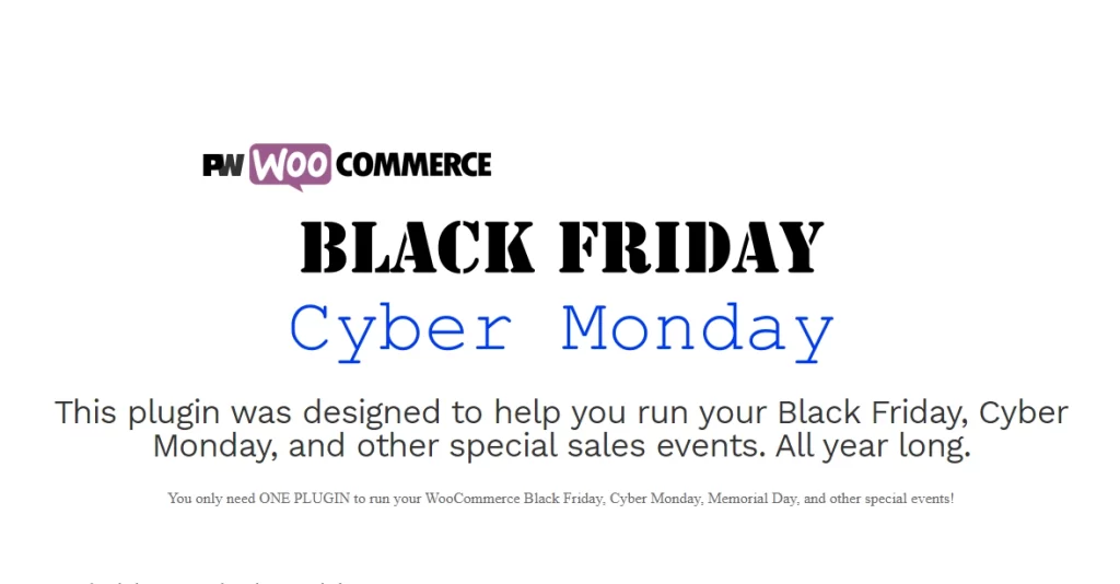 PW WooCommerce Black Friday  Cyber Monday Pro 2.0.1