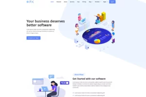 PXaas - App & Software Landing Page Theme