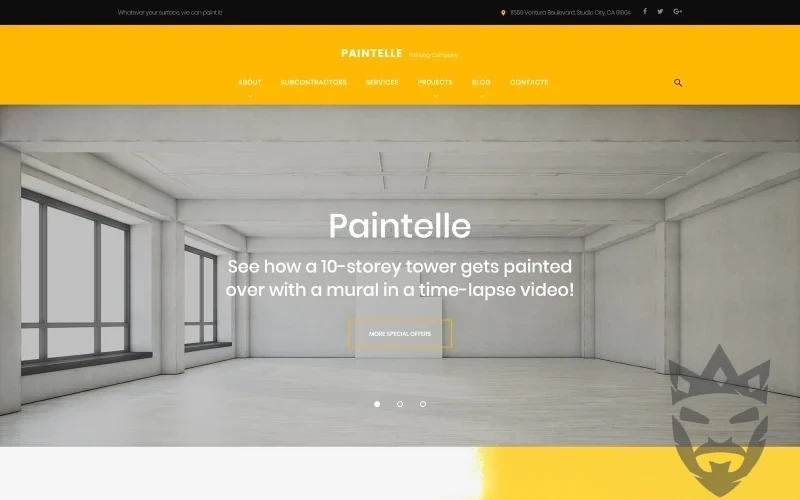 Paintelle - Painting Company WordPress Theme