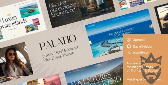 Palatio — Luxury Hotel  Resort WordPress Theme