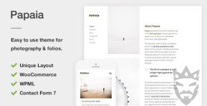 Papaia - Photography  Portfolio WordPress Theme