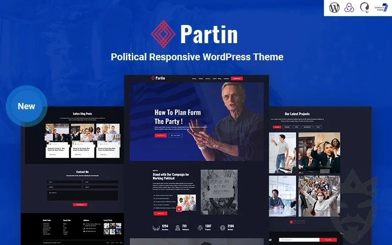 Partin - Political Campaign and Party Responsive WordPress Theme