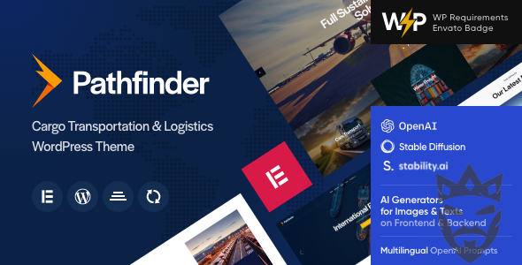 Pathfinder - Transportation  Logistics WordPress Theme