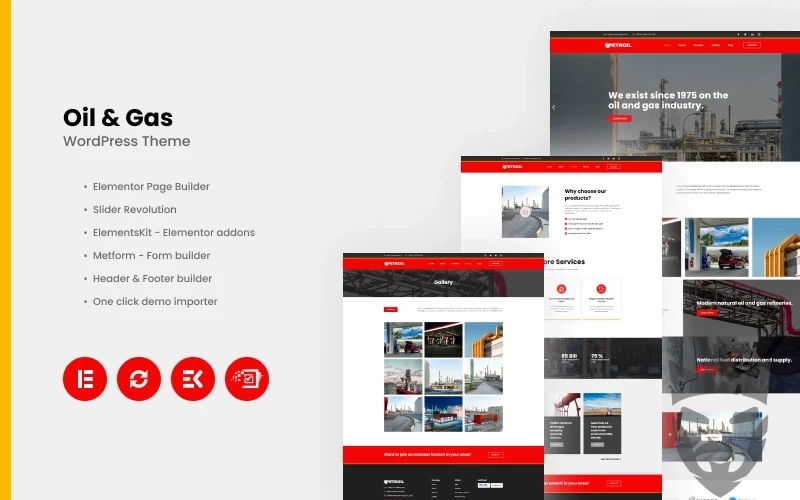 Petroil - Oil & Gas WordPress Theme